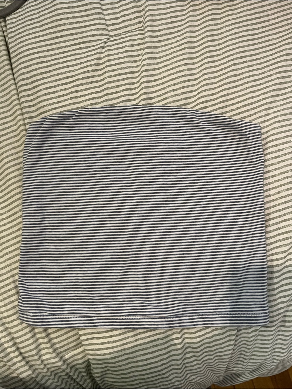 Brandy Melville Blue and White Striped Tube Top